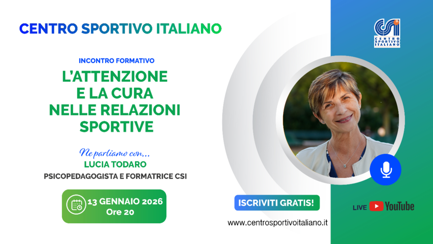 L'attenzione e la cura nelle relazioni sportive
