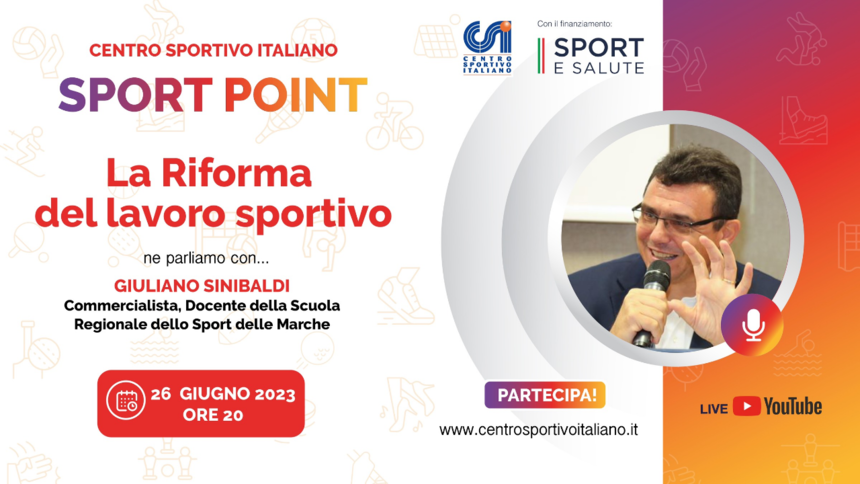 Webinar La Riforma del lavoro sportivo
